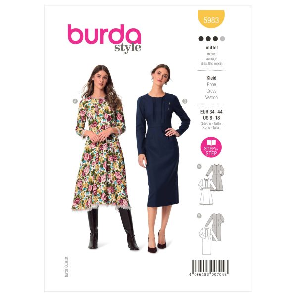 Burda Style Pattern B5983 Misses' Dresses