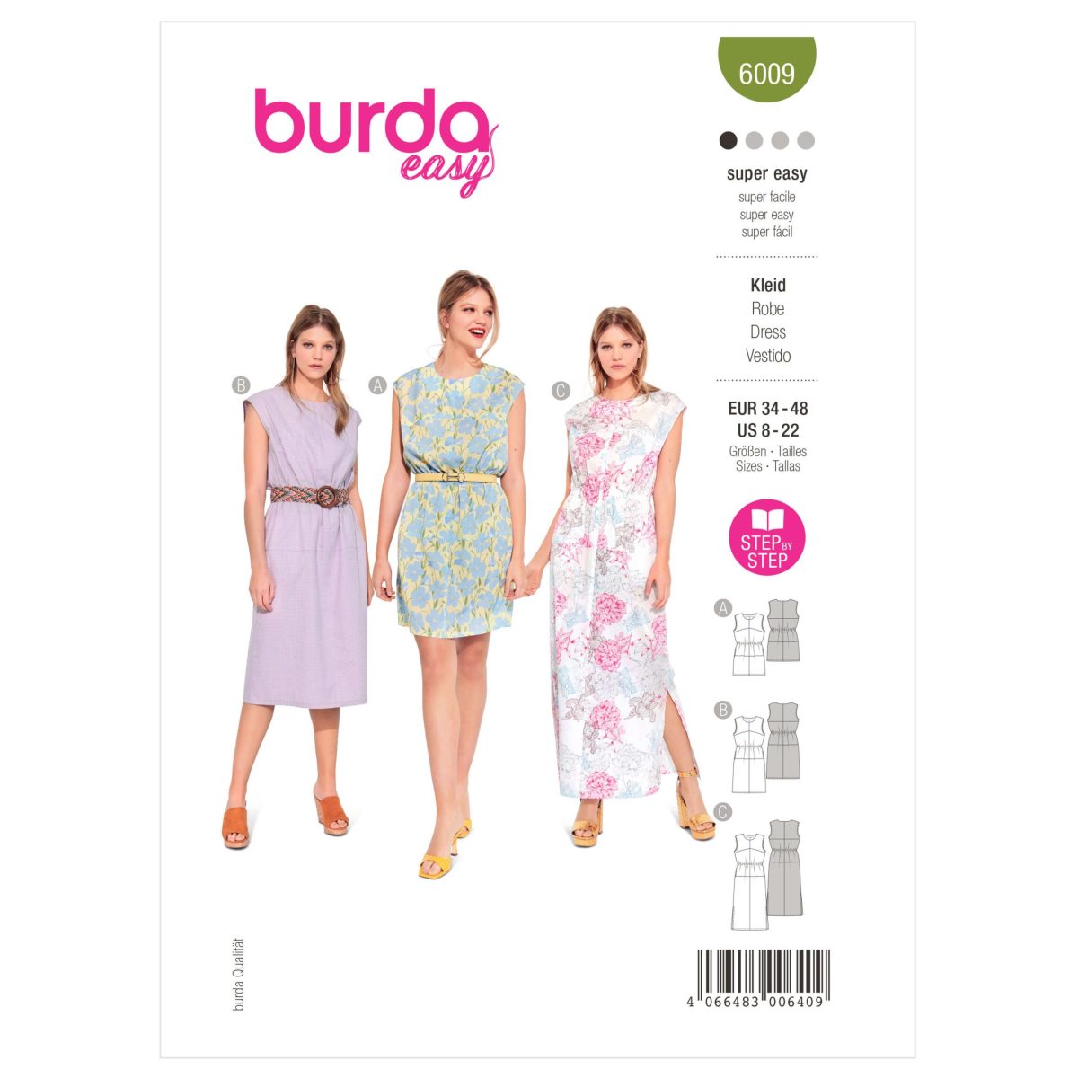 Burda Style Pattern 6009 Misses' Dress