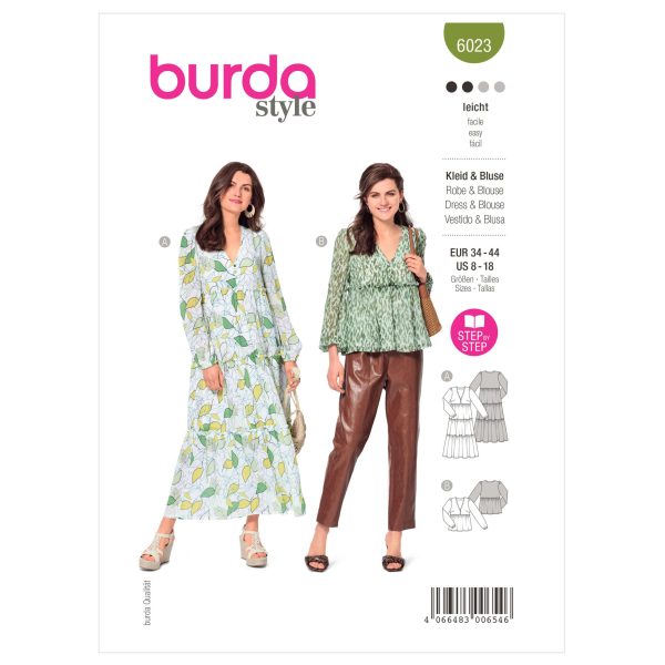 Burda Style Pattern 6023 Misses' Dress and Blouse