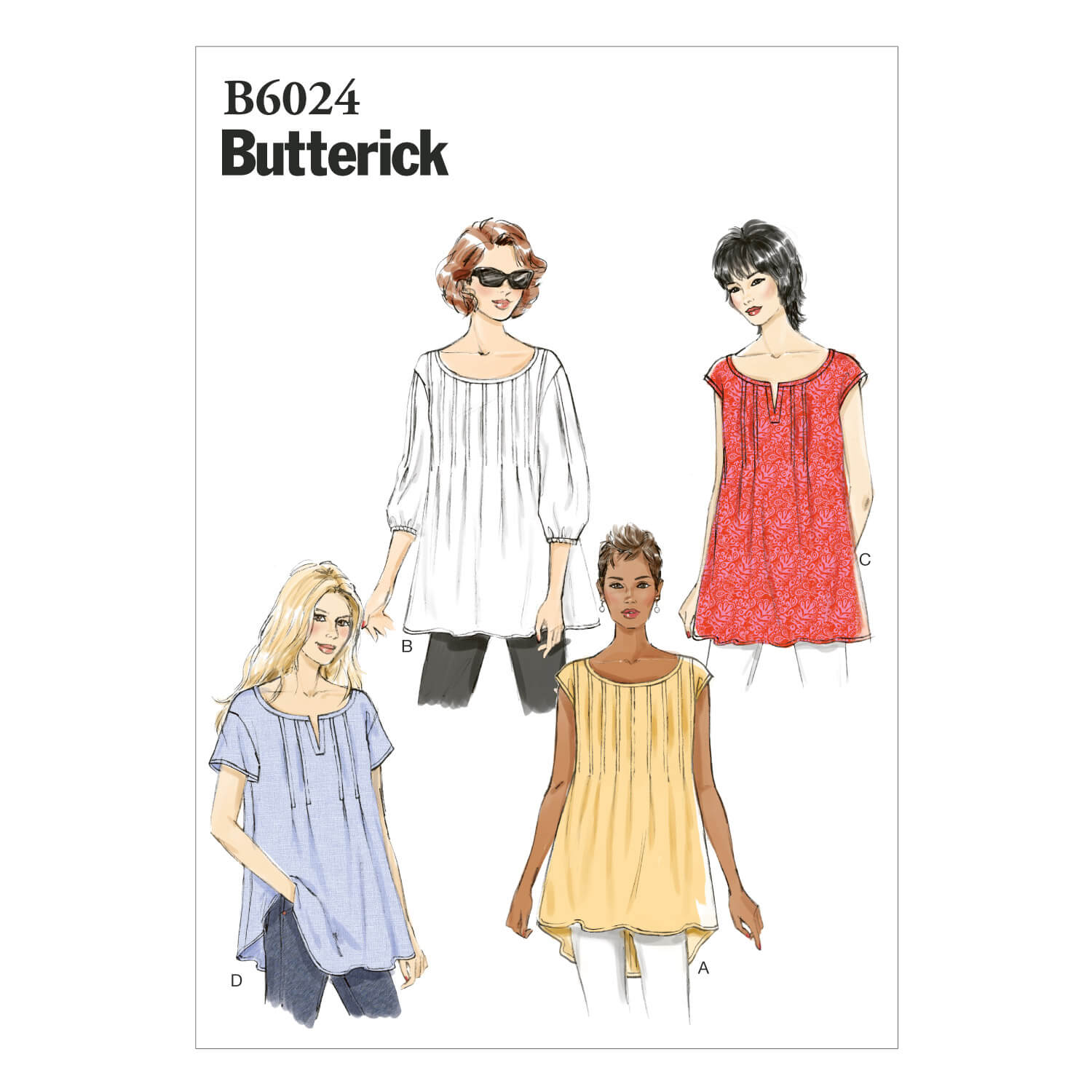Butterick Sewing Pattern B6024 Misses’ Top