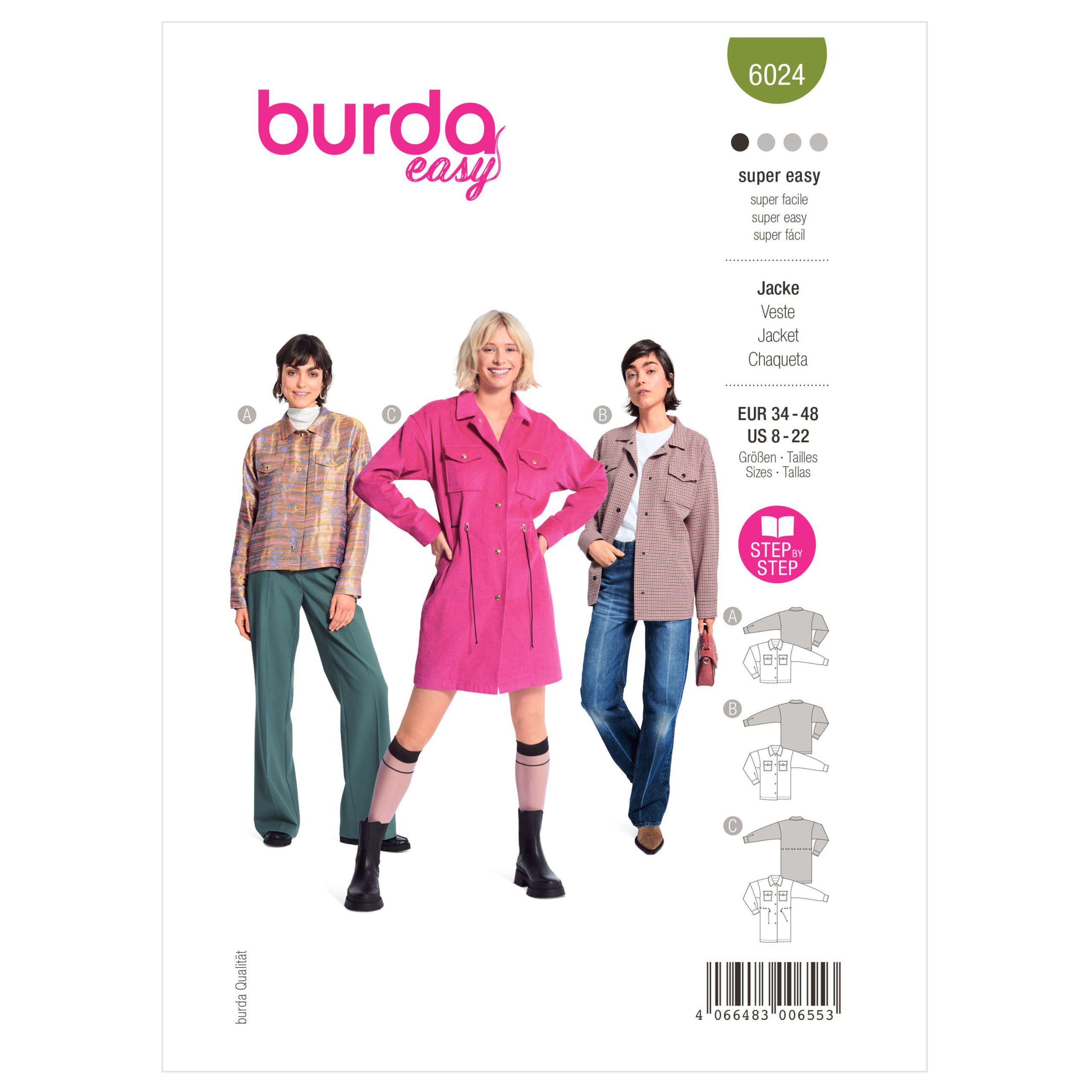 Burda Style Pattern B6024 Misses’ Jacket