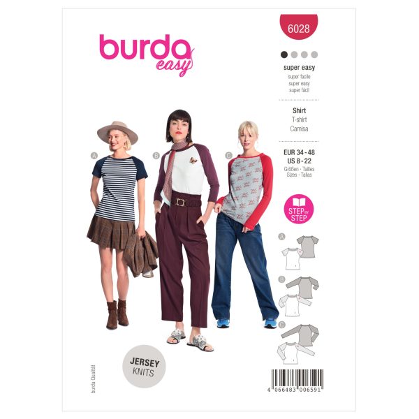 Burda Style Pattern 6028 Misses' Top