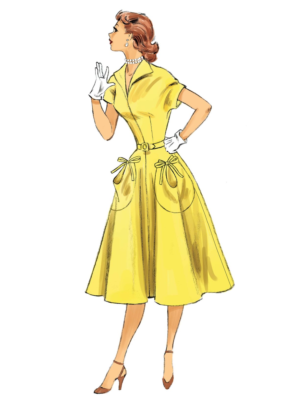 Butterick Sewing Pattern B6055 Misses' Dress and Belt