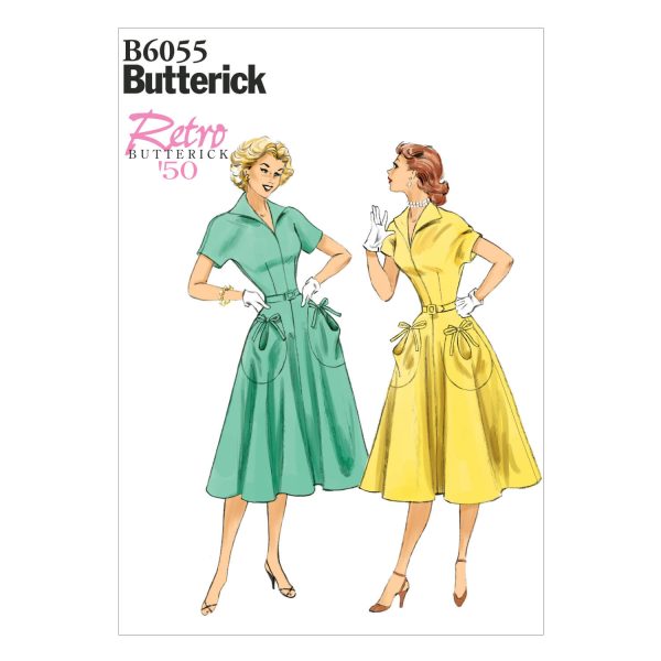 Butterick Sewing Pattern B6055 Misses' Dress and Belt