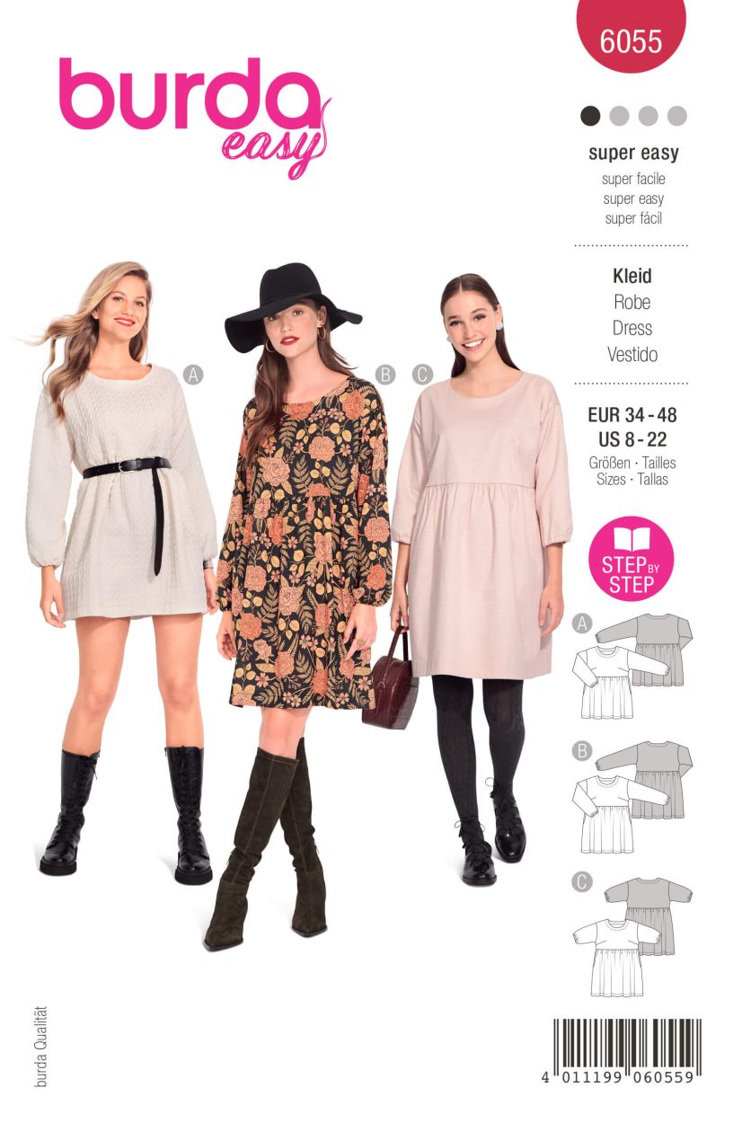 Burda Style Pattern 6055 Misses' Dress