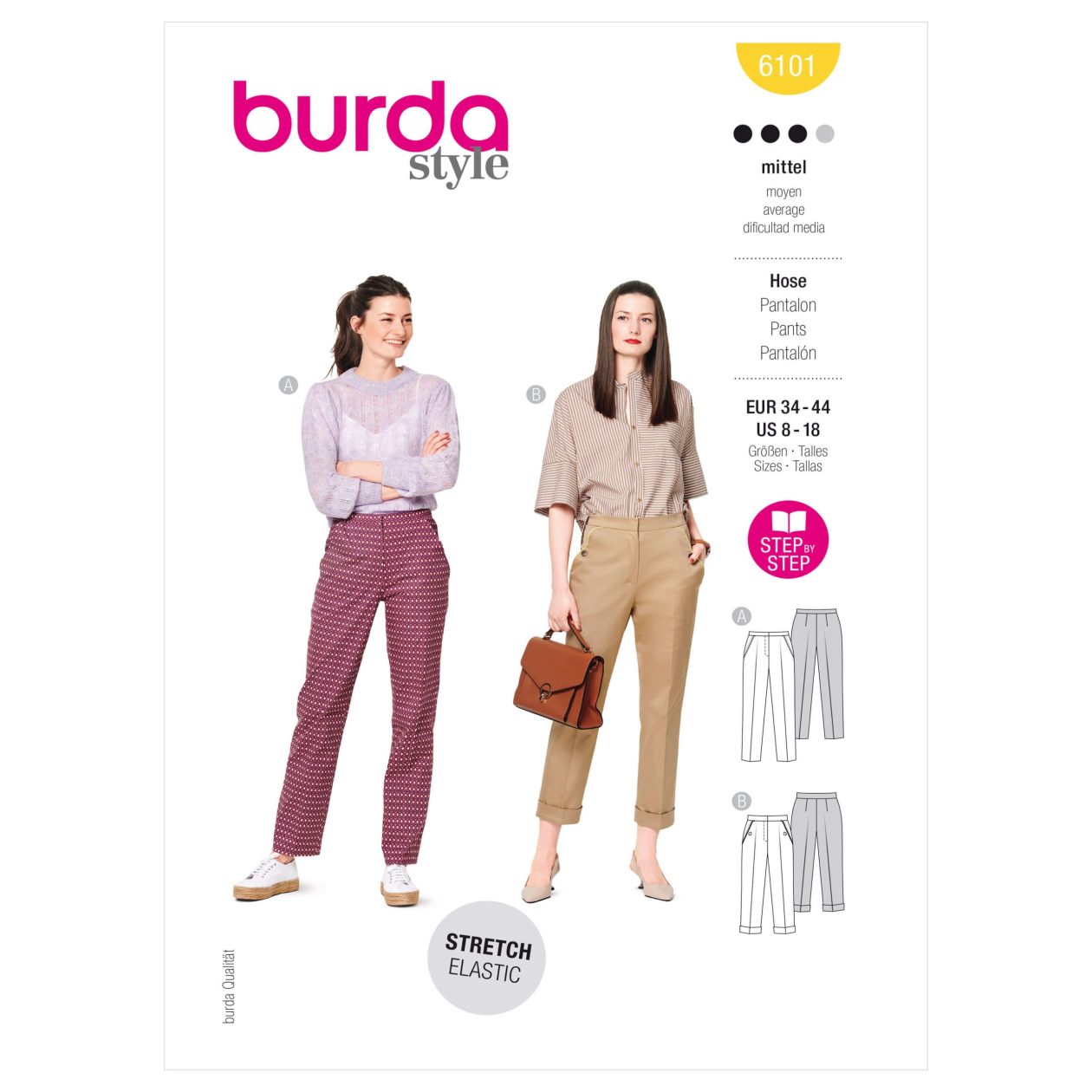 Burda Style Pattern 6101 Misses' Trousers
