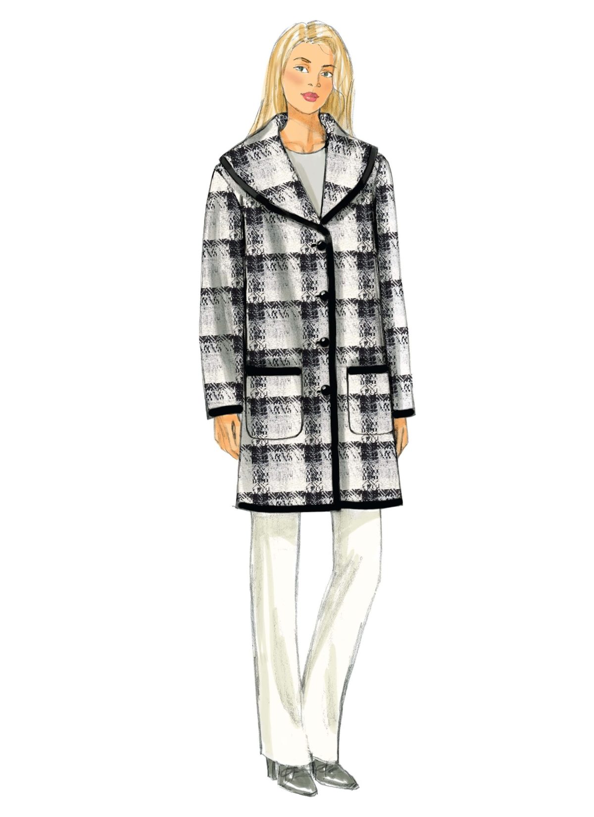 Butterick Sewing Pattern B6107 Misses' Coat