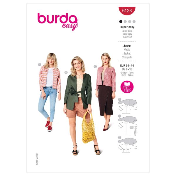 Burda Style Pattern 6123 Misses' Jacket
