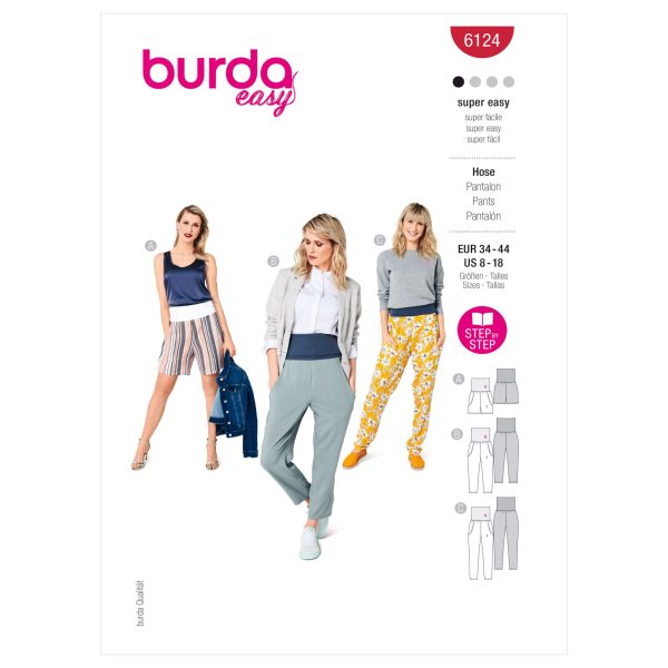 Burda Style Pattern 6124 Misses' Trousers and Shorts