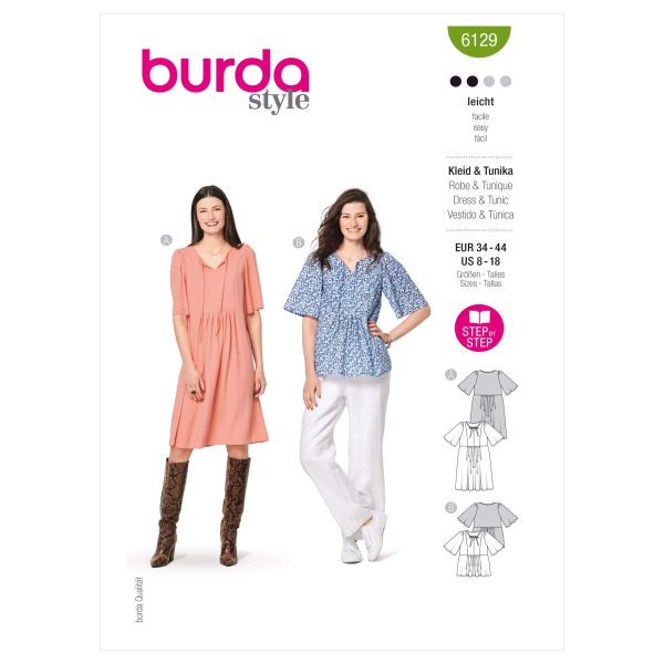 Burda Style Pattern 6129 Misses' Dress