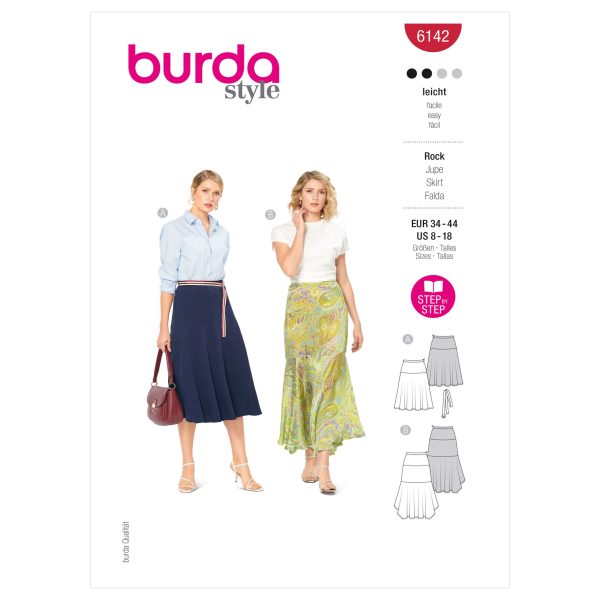 Burda Style Pattern 6142 Misses' Skirt