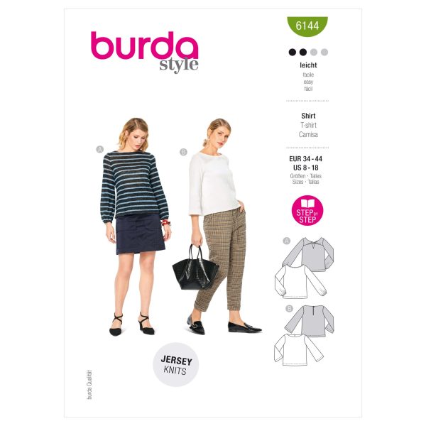 Burda Style Pattern 6144 Misses' Top