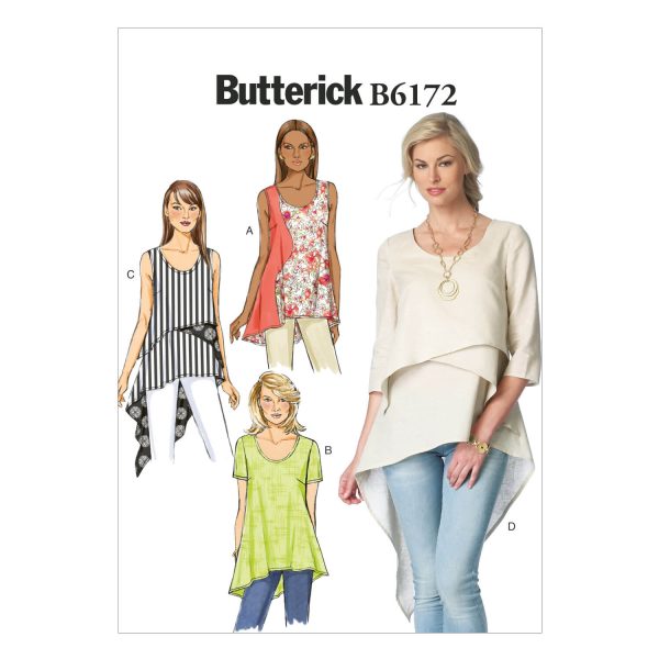 Butterick Sewing Pattern B6172 Misses' Top and Tunic
