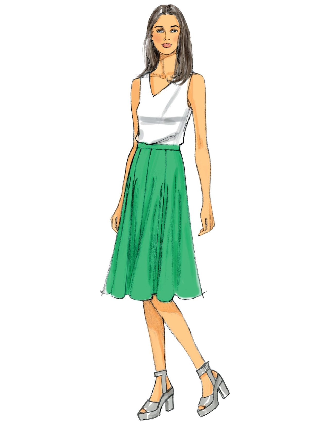 Butterick Sewing Pattern B6179 Misses' Skirt and Culottes