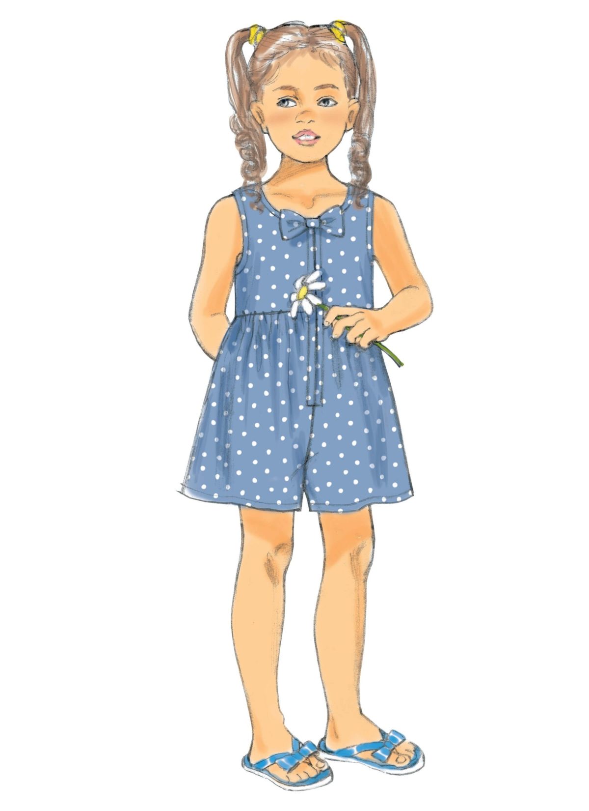 Butterick Sewing Pattern B6202 Children's/Girls' Dress and Culottes