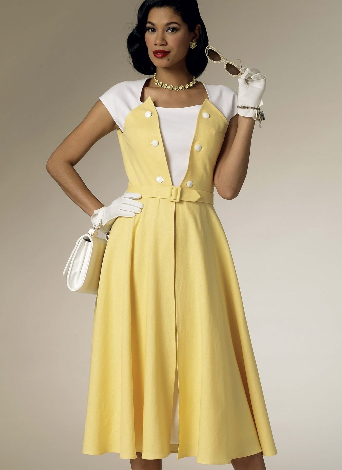 Butterick Sewing Pattern B6211 Misses' Dress and Belt