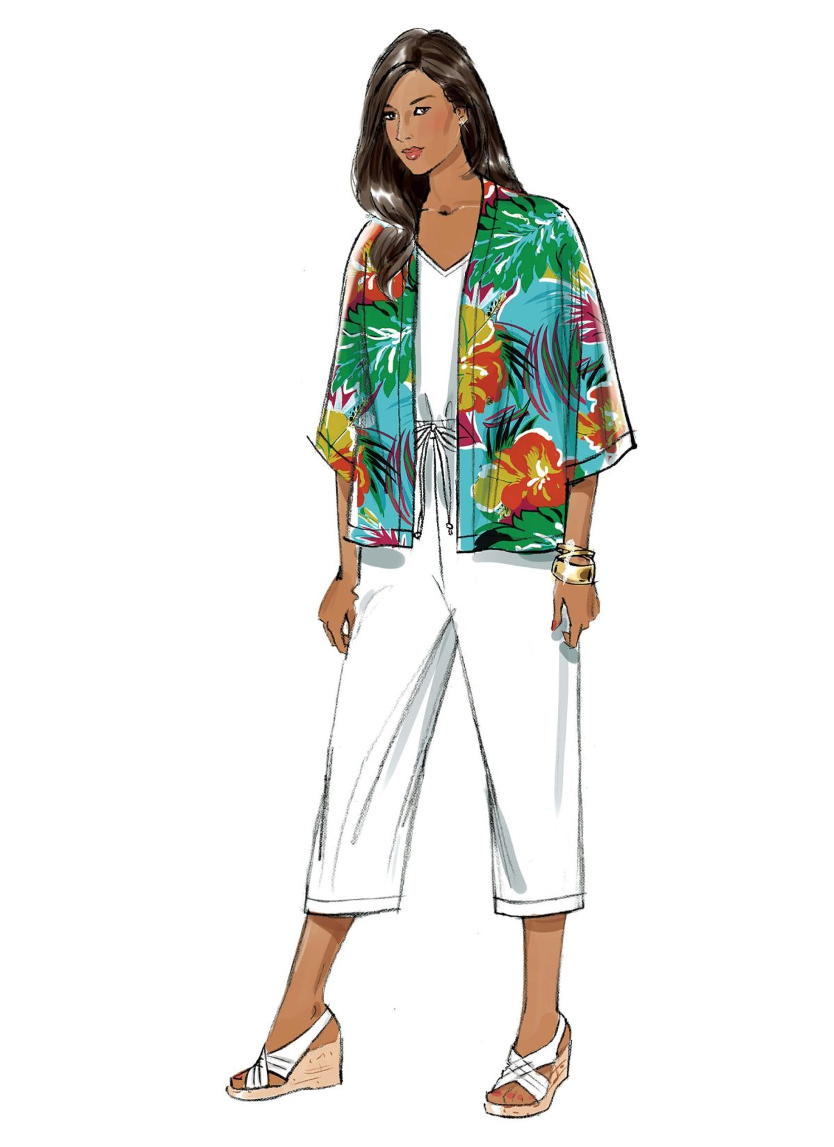 Butterick Sewing Pattern B6224 Women's Kimono-inspired robe and Jumpsuit