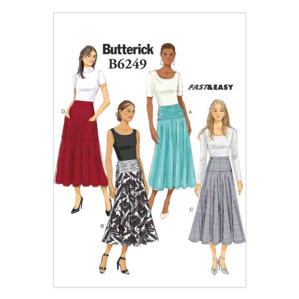Butterick Sewing Pattern B6249 Misses' Skirt