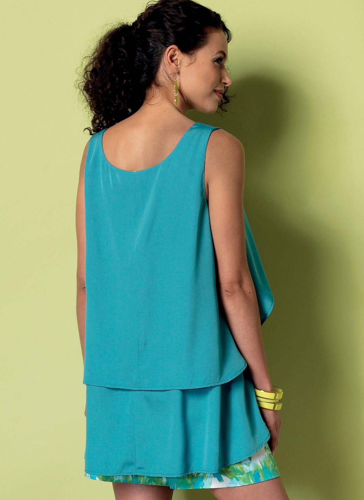 Butterick Sewing Pattern B6355 Misses' Overlay, Cold Shoulder or Notch-Neck Tops