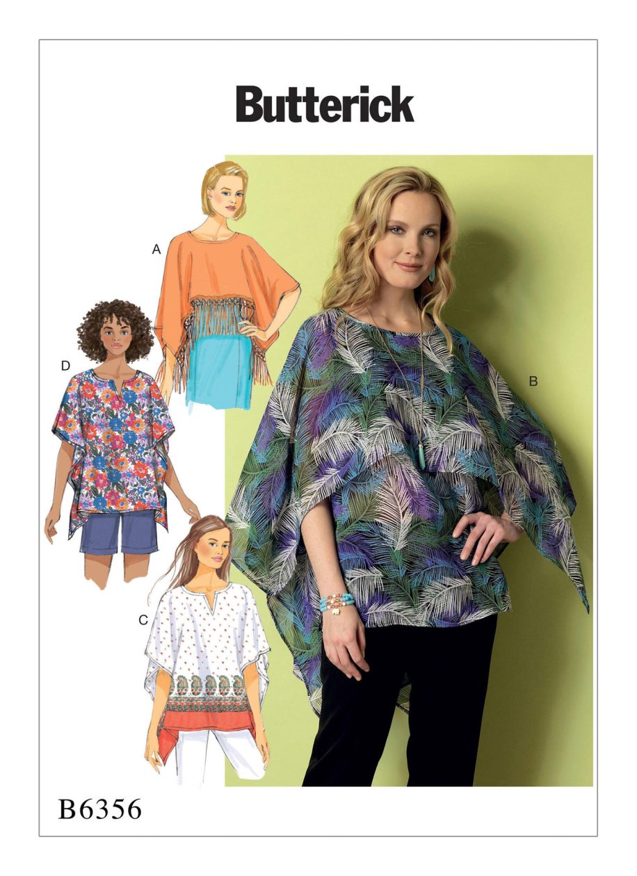Butterick B5855 Misses' Tunic And Belt Sewing Pattern - Size Y (XSmall-Medium)