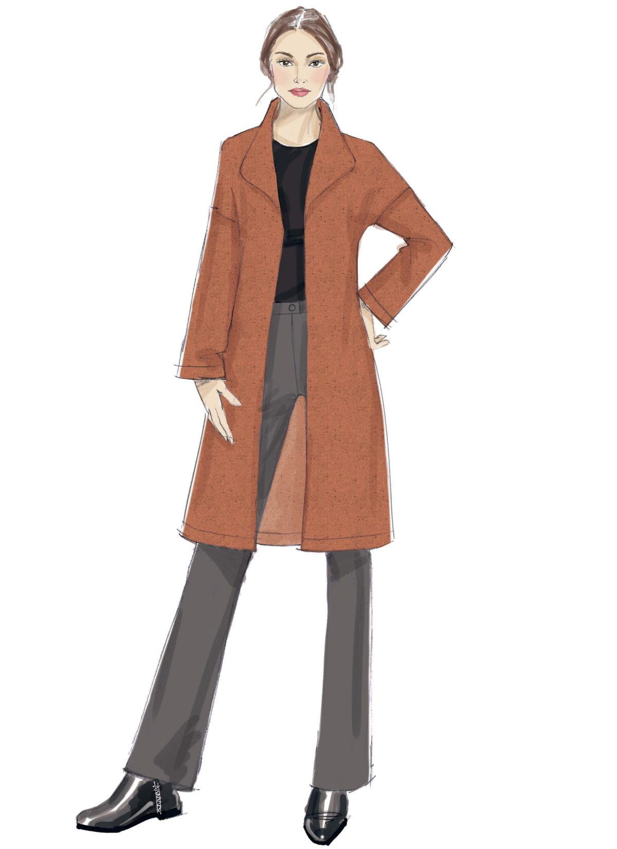 Butterick Sewing Pattern B6394 Misses' Shawl Collar Coats