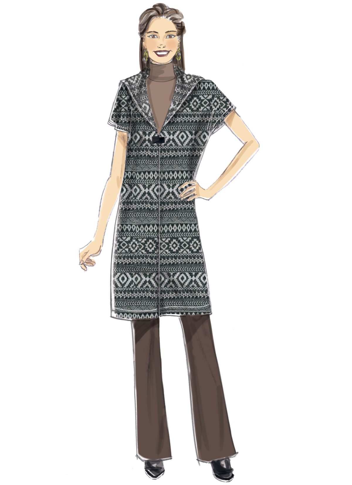 Butterick Sewing Pattern B6394 Misses' Shawl Collar Coats