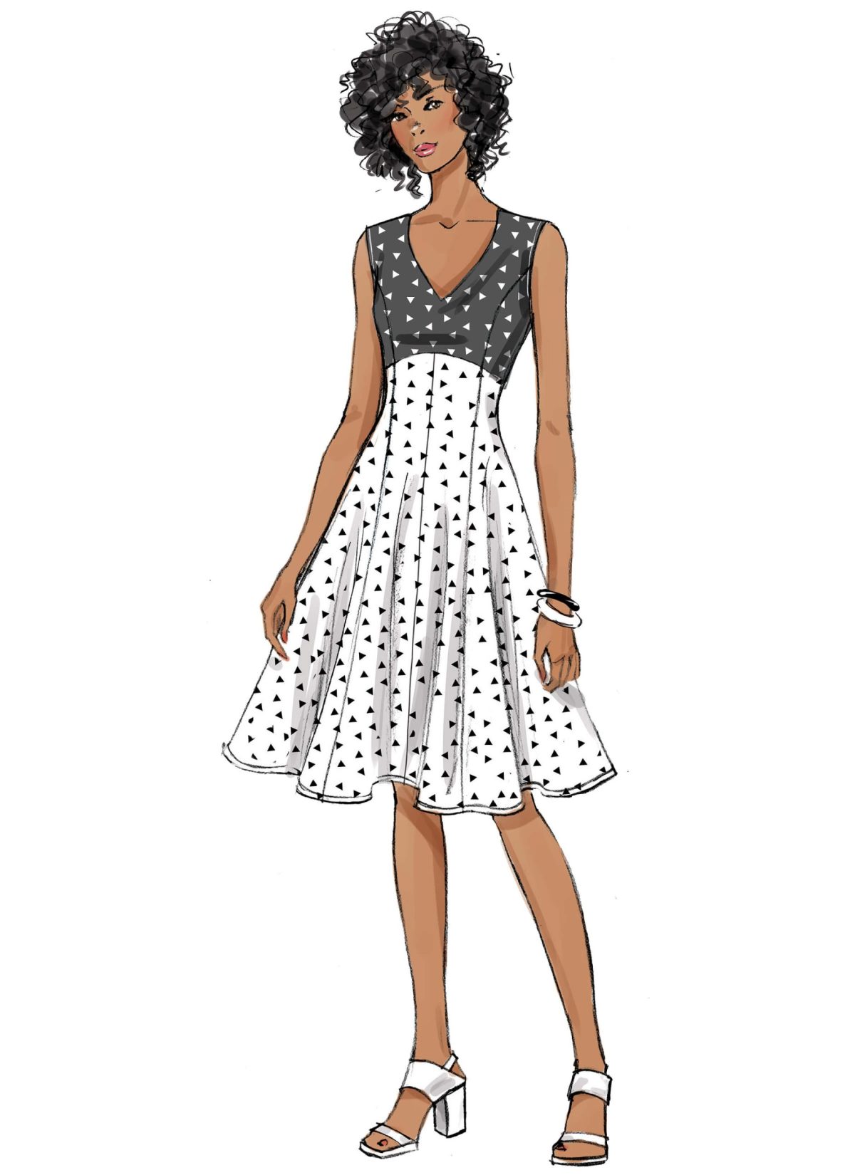 Butterick Sewing Pattern B6448 Misses' Fit-and-Flare, Empire-Waist Dresses