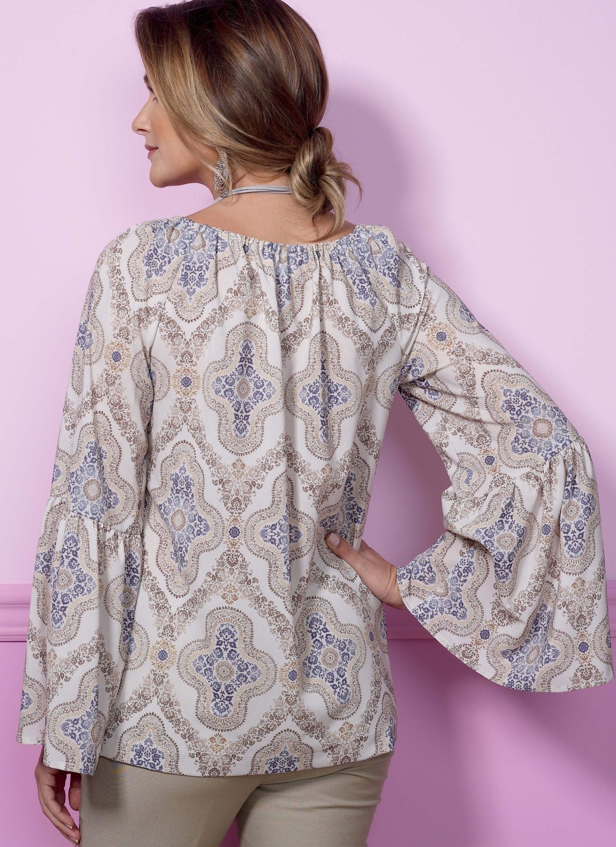 Butterick B6455 Sewing Pattern Misses' Gathered, Raglan Sleeve