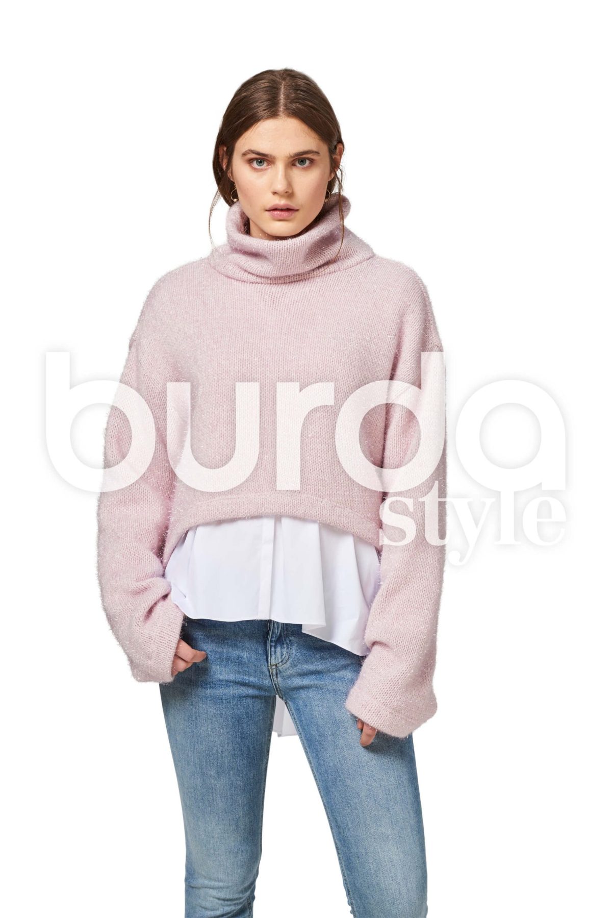 Burda Style Pattern B6476 Women's Pullover Collared Top