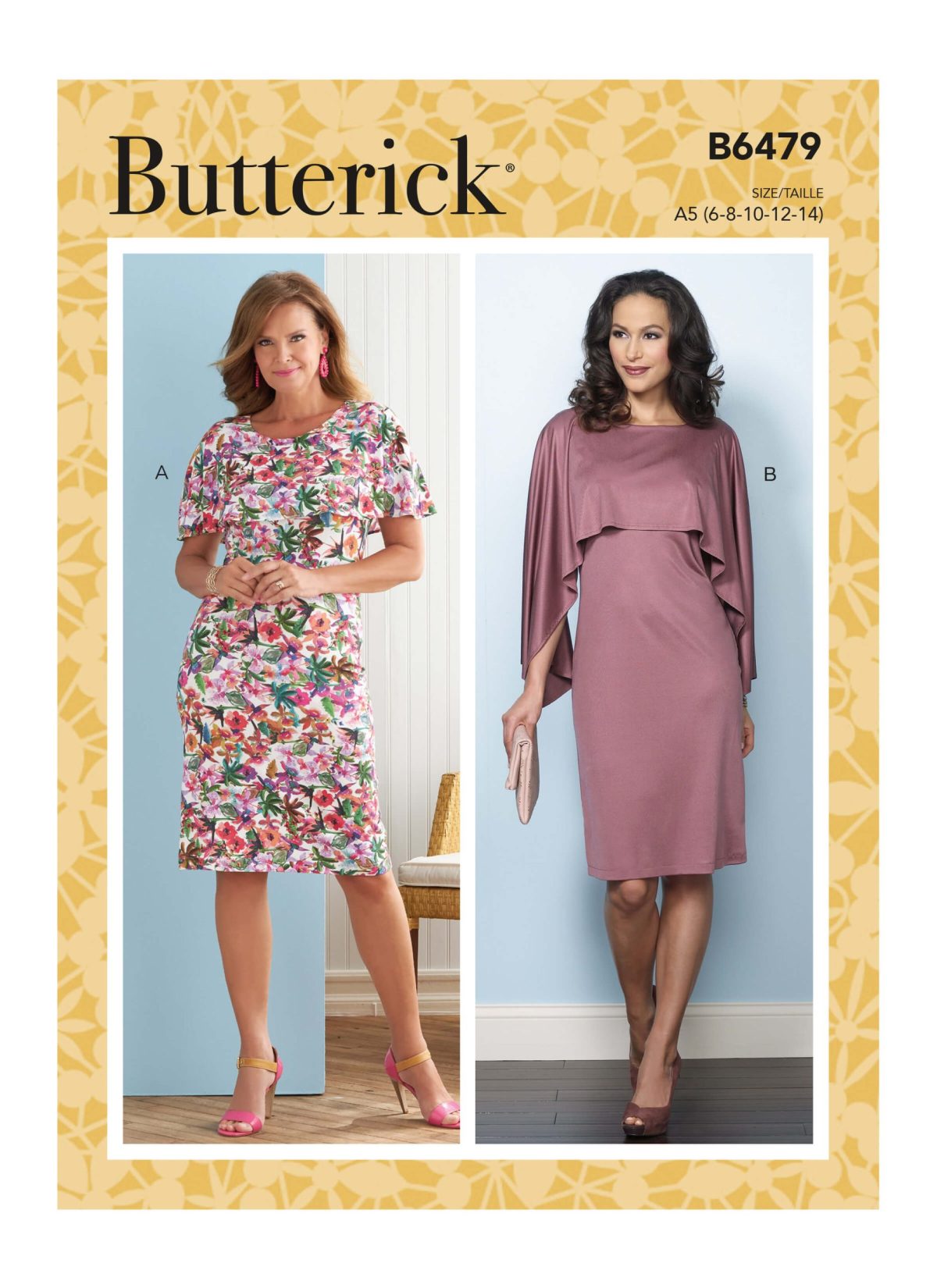 Butterick Sewing Patterns B6479 Misses' Dresses with Attached Capelets