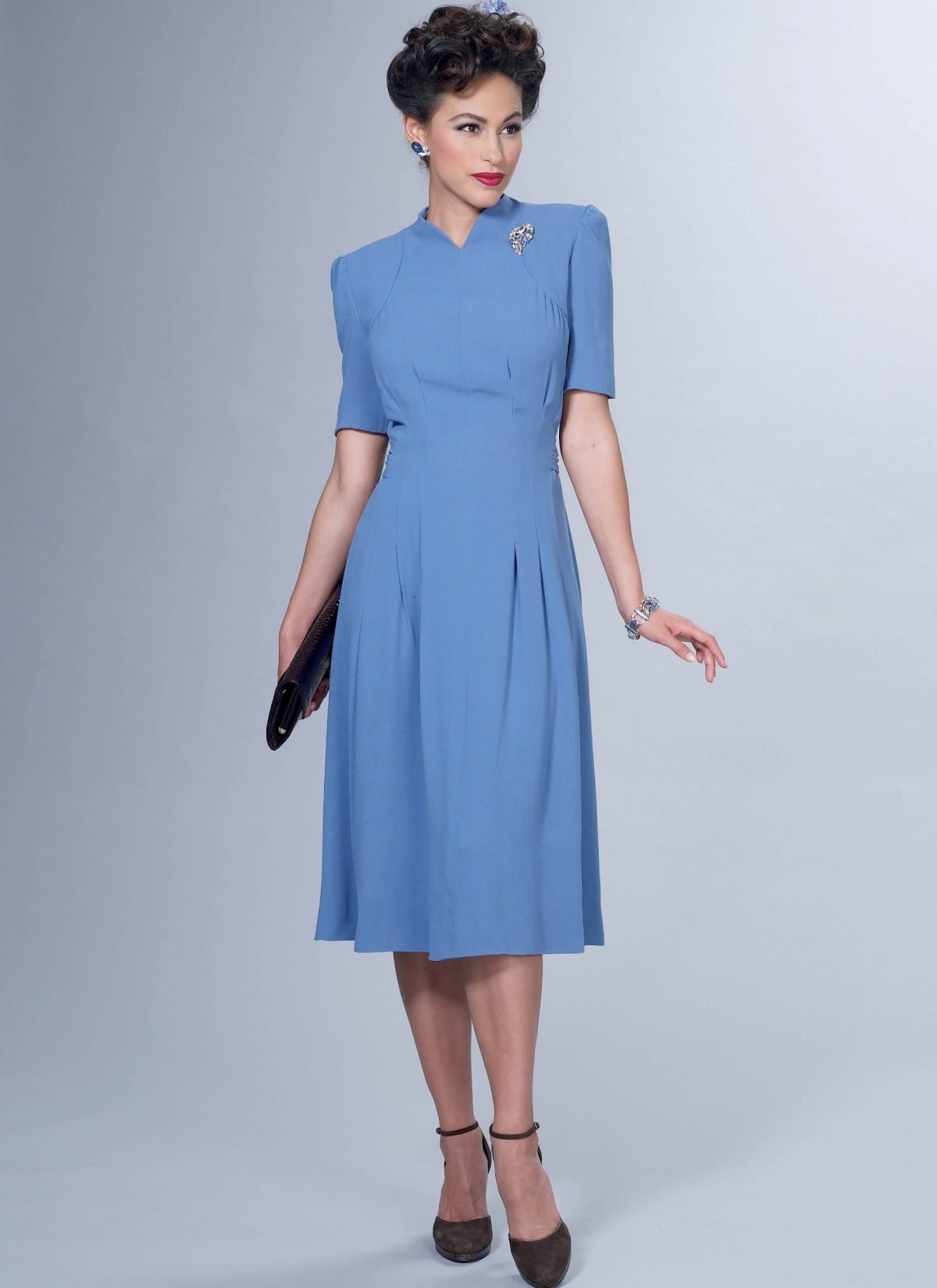 Butterick Sewing Pattern B6485 Misses' Dresses with Shoulder and Bust Detail, Waist Tie, and Sleeve Variations