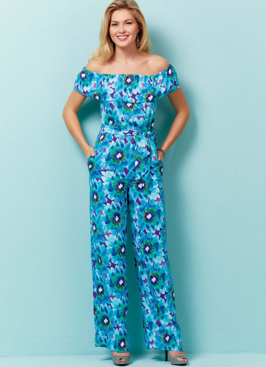 Butterick Sewing Pattern B6566 Misses'/Misses' Petite Dress,Romper, Jumpsuit and Sash