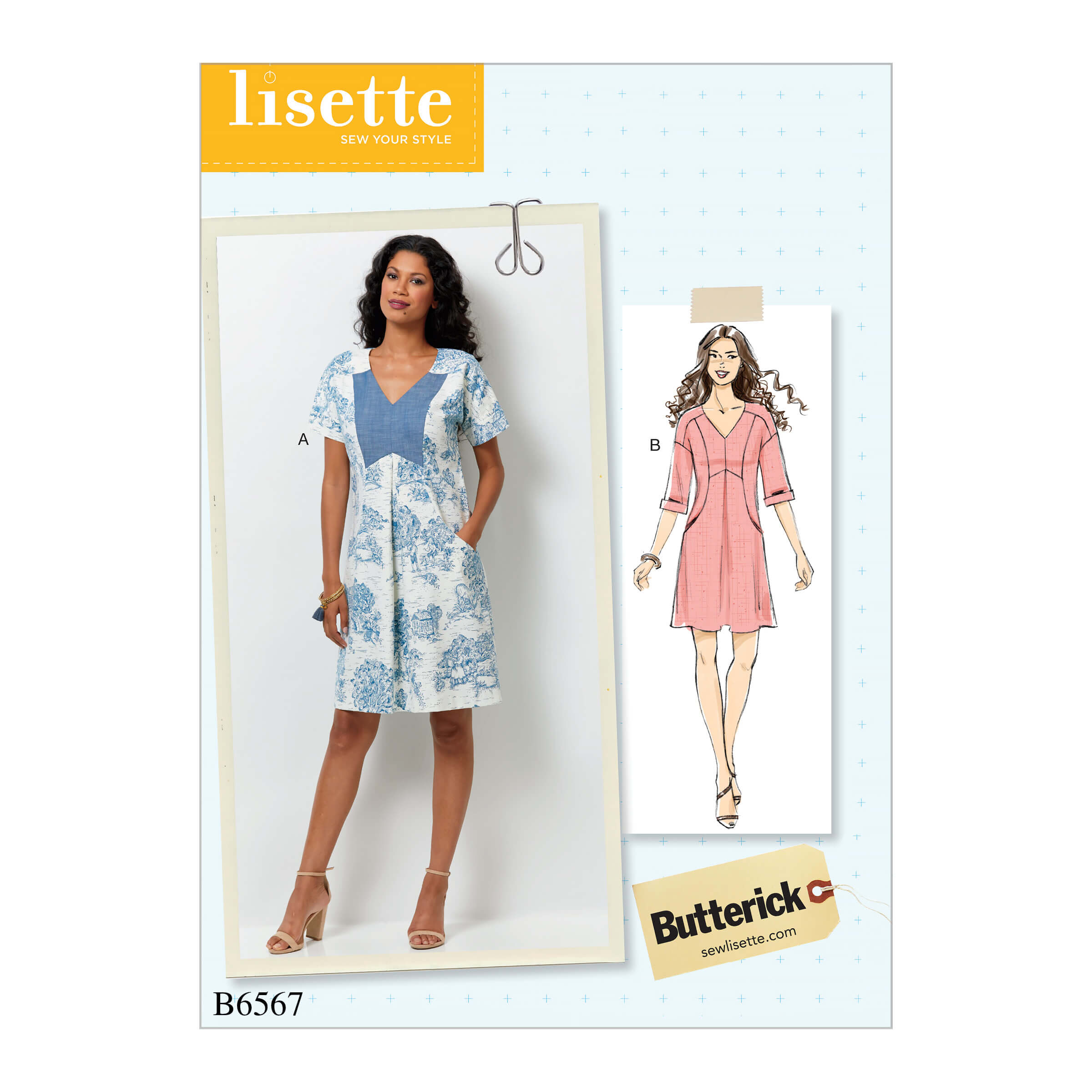 Butterick Sewing Pattern B6567 Lisette Misses’ Dress