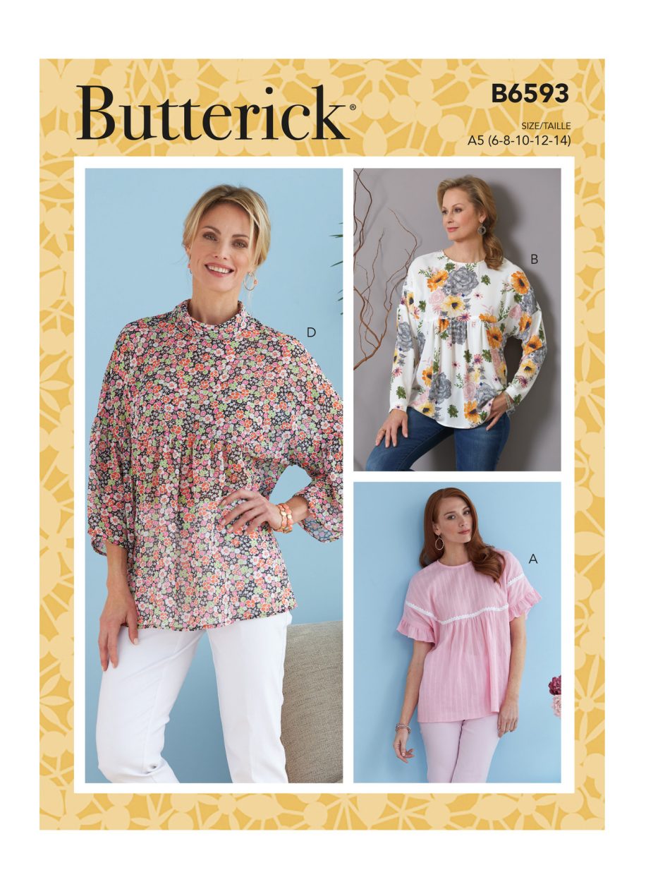 Butterick Sewing Pattern B6593 Misses' Top