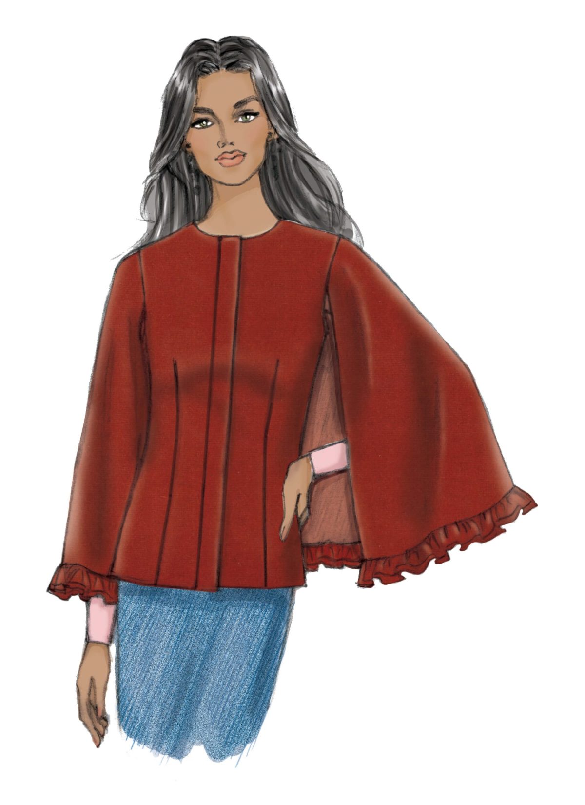 Butterick Sewing Pattern B6603 Misses' Cape
