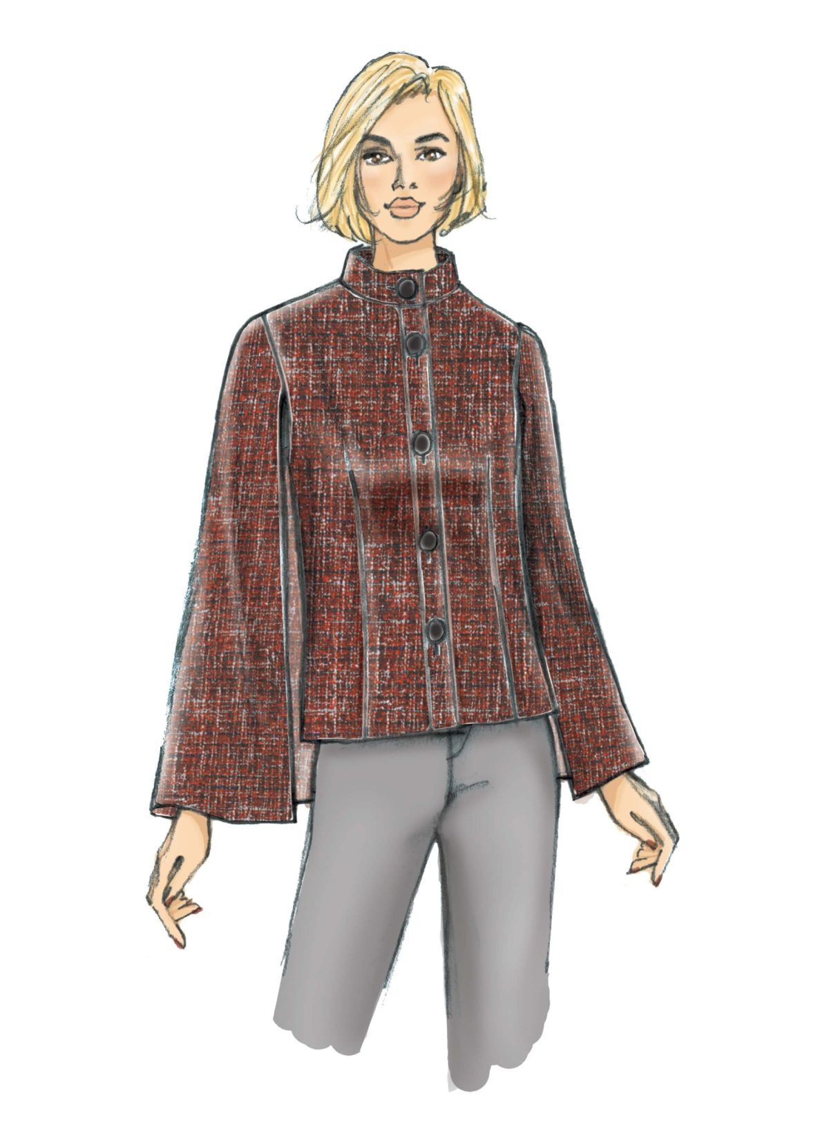 Butterick Sewing Pattern B6603 Misses' Cape