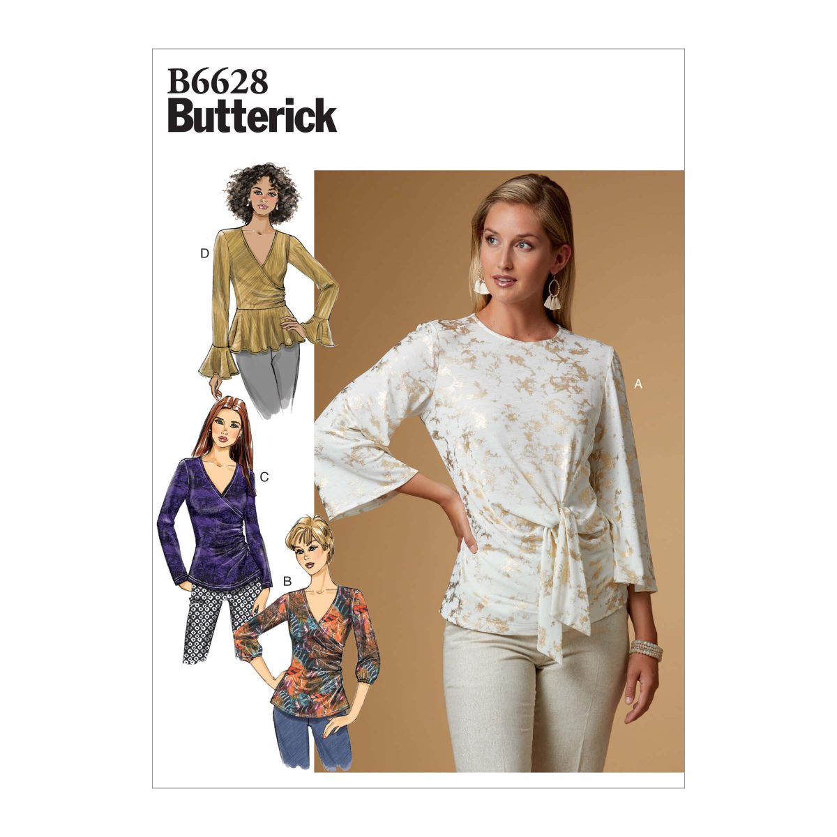 Butterick Sewing Pattern B6628 Misses' Top