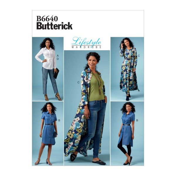 Butterick Sewing Pattern B6640 Misses'/Misses' Petite Top, Dress and Pants