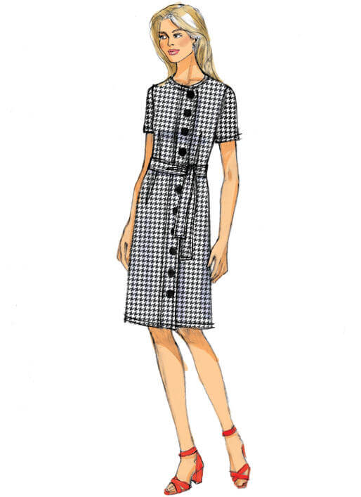 Butterick Sewing Pattern B6655 Misses'/Misses' Petite Dress and Sash