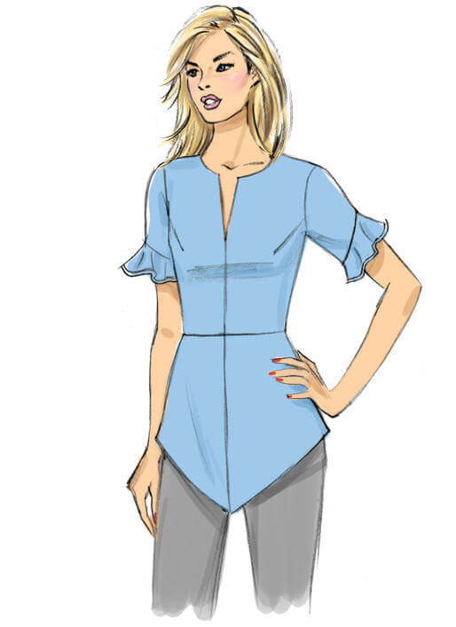 Butterick Sewing Pattern B6663 Misses' Top