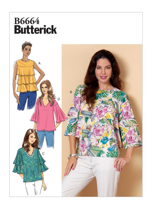 Butterick Sewing Pattern B6664 Misses' Top