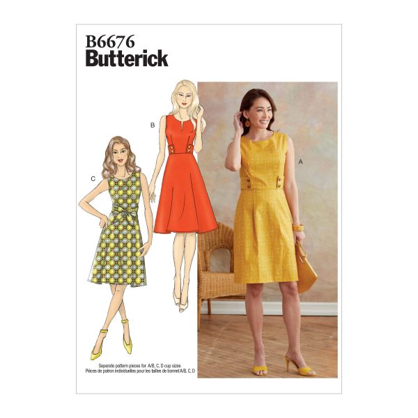 Butterick Sewing Pattern B6676 Misses' Dress