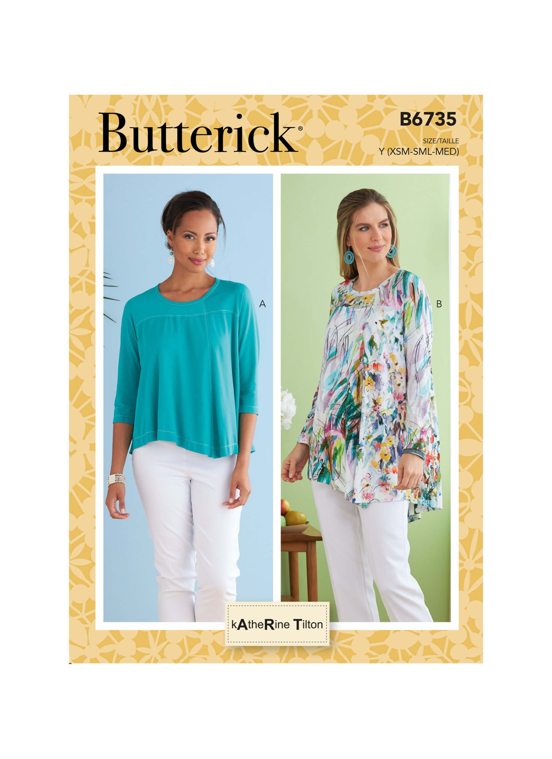 Butterick Sewing Pattern B6735 Misses’ Top