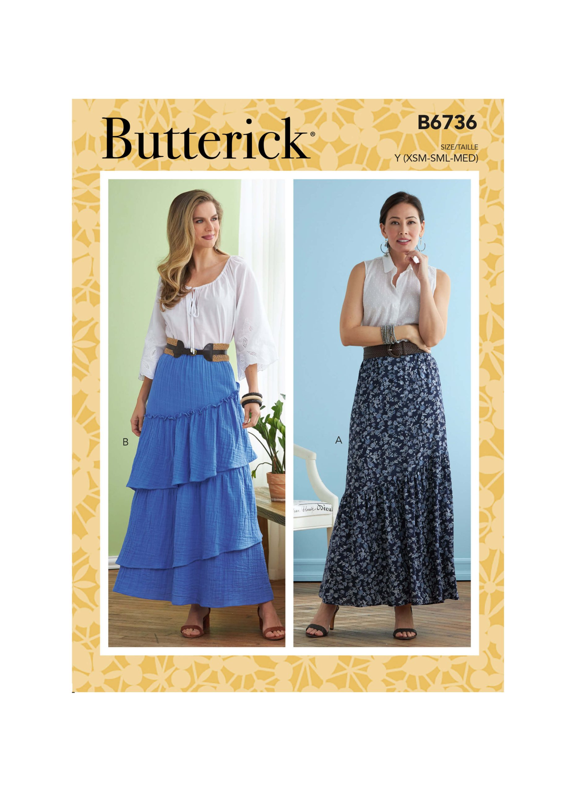 Butterick Sewing Pattern B6736 Misses’ Skirts