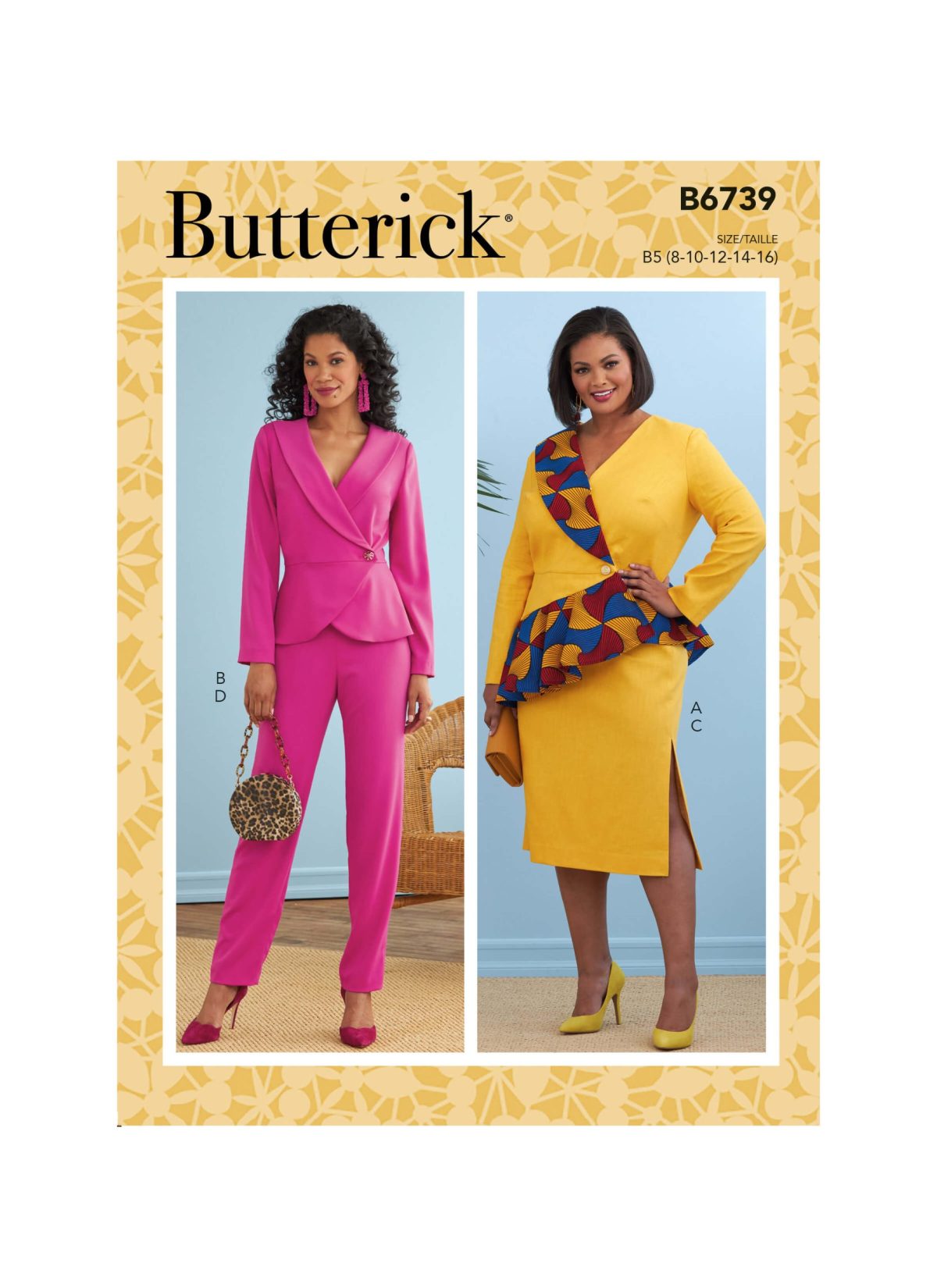 Butterick Sewing Pattern B6739 Misses' Jacket, Dress, Top, Skirt & Trousers