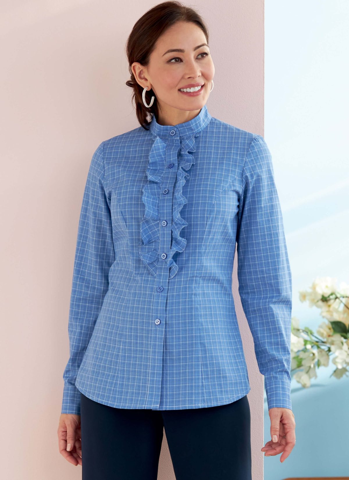 Butterick Sewing Pattern B6747 Misses' Button-Down Collared Shirts
