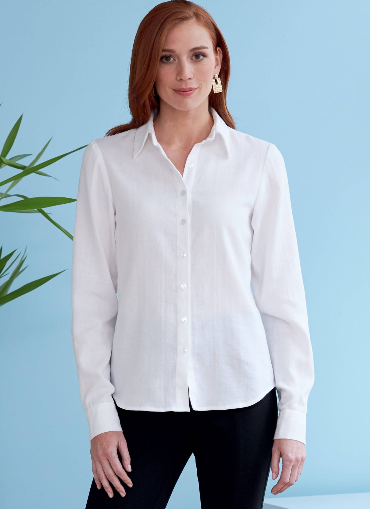 Butterick Sewing Pattern B6747 Misses' Button-Down Collared Shirts