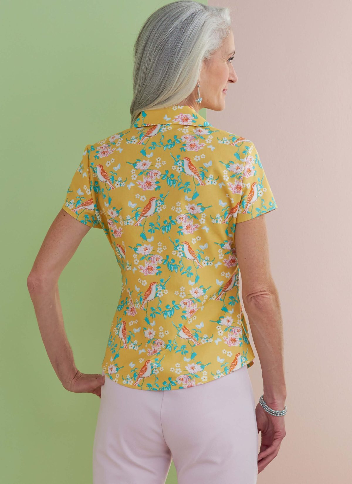 Butterick Sewing Pattern B6753 Misses'/Misses' Petite Button-Down Shirts