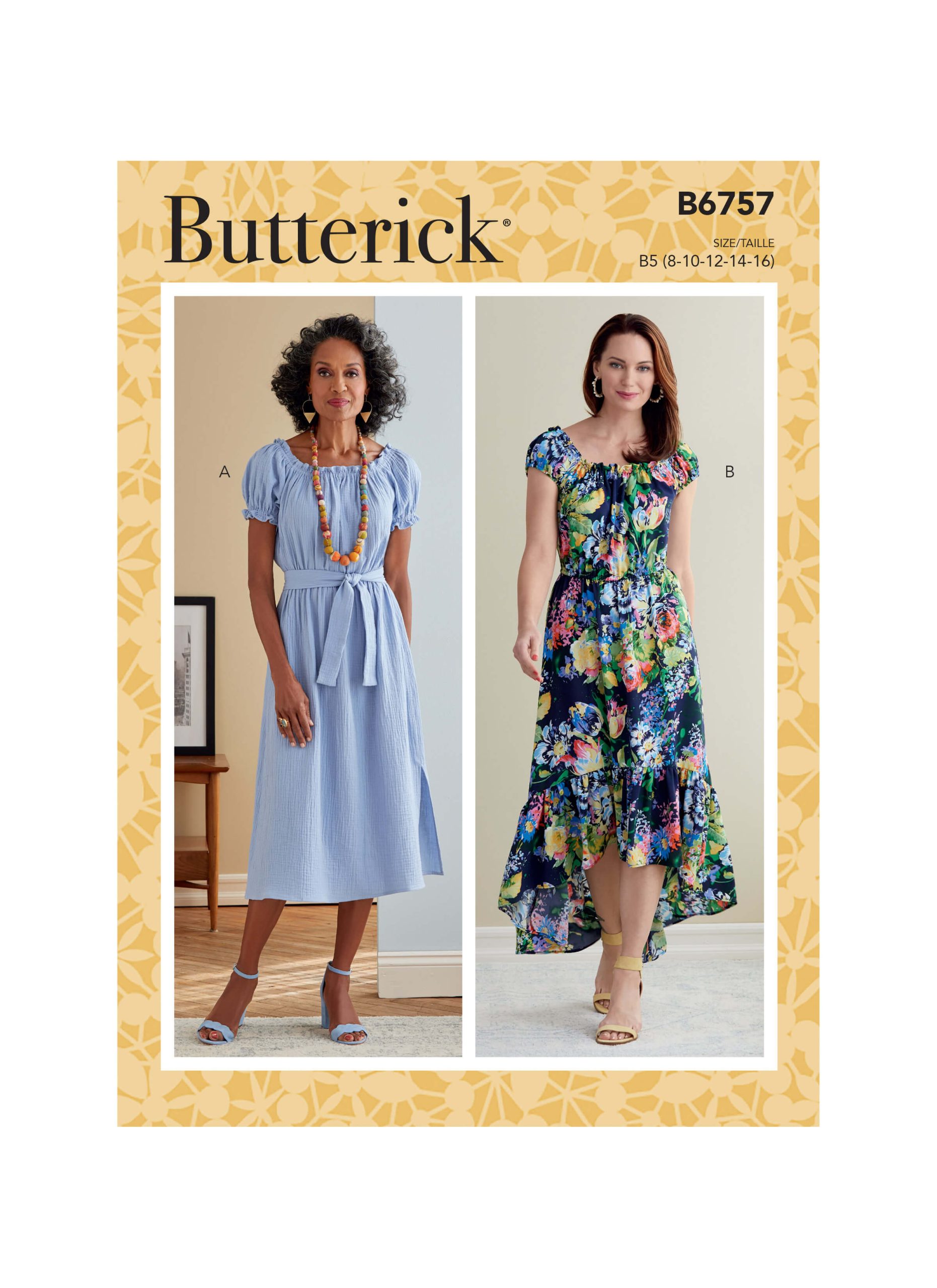 Butterick Sewing Pattern B6757 Misses’ Dress
