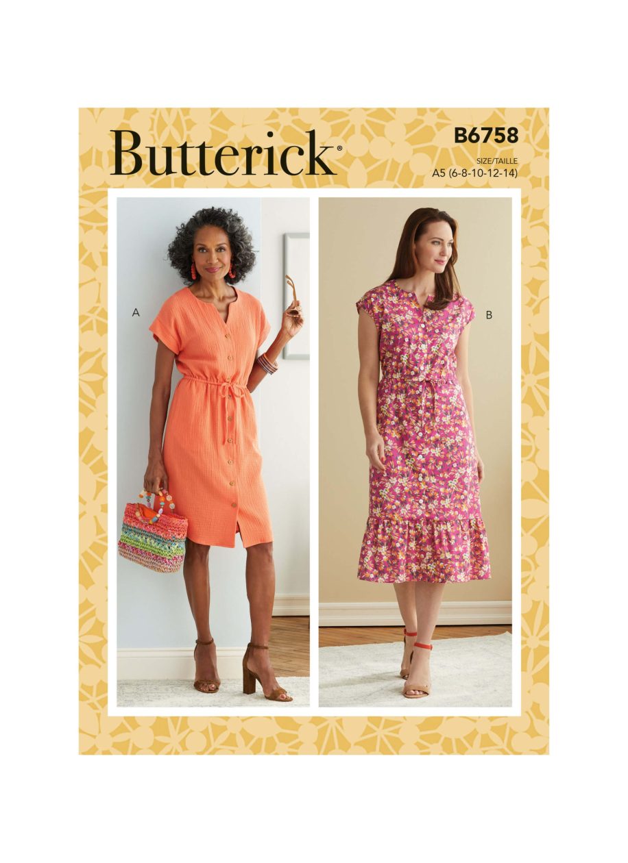 Butterick Sewing Pattern B6758 Misses' & Misses' Petite Dress
